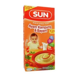 Sun 6+ Ayam Kampung & Bayam (120gr)