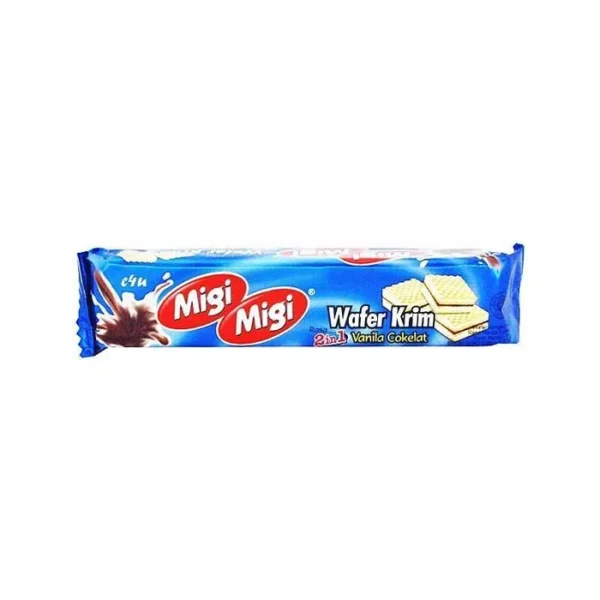 Migi Migi Wafer Krim Vanilla Coklat (10gr)