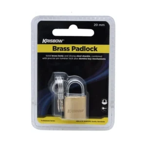 Krisbow Brass Padlock (20mm)